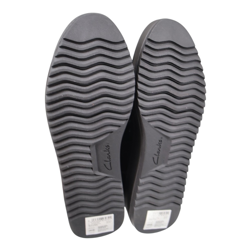 Clarks Zylah May Black Crinkle Patent Chain Platform Loafer 9 M NIB Office Siren - Picture 7 of 8